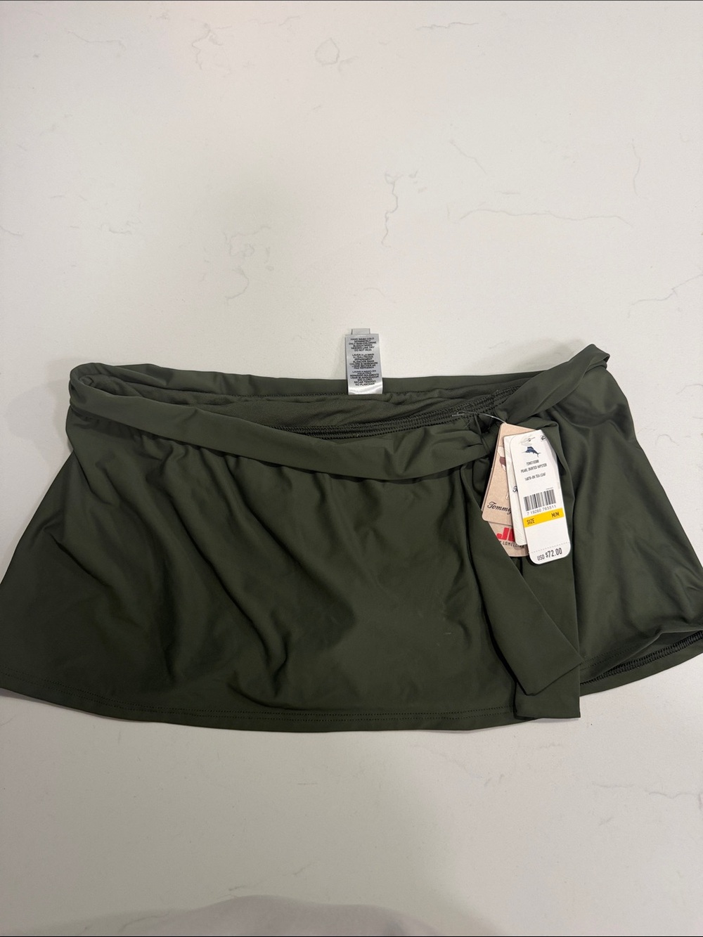 Tommy Bahama Olive Green Swim Skirt Bikini Bottom